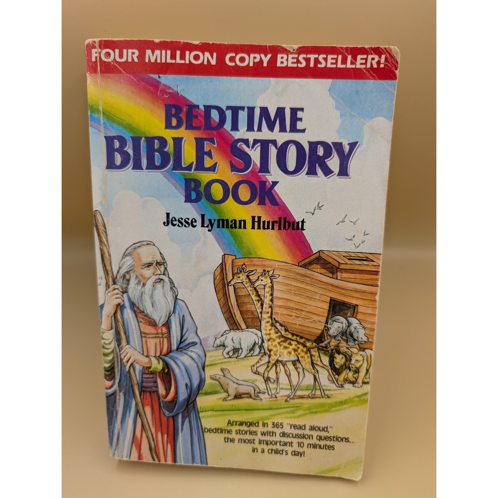 Bedtime Bible Story Book Jesse Lyman Hurlbut 365 Read Aloud Stories W Questions